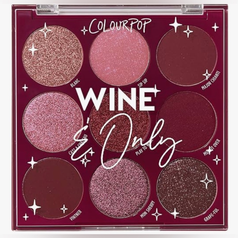 ColourPop Wine & Only Eyeshadow Palette - Burgundy and Pink Tones